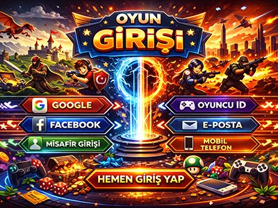 Vurdum giriş ekranı görünümü